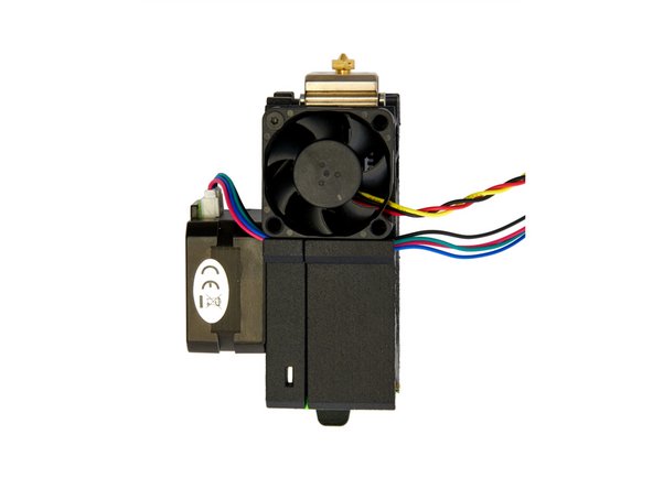 Plug the motor cable into the motor on the front of the extruder.