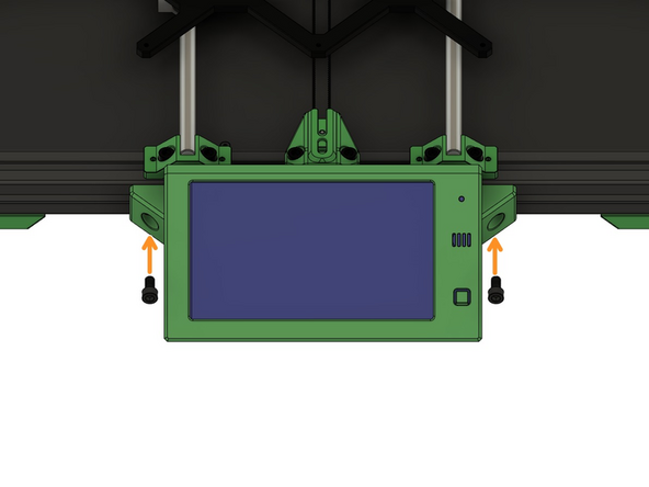 Schrauben Sie die Abdeckung mit 2x M6x12mm Zylinderkopfschrauben fest.