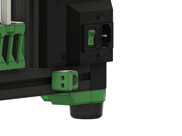 Sichern Sie diesen mit einer M6x12mm Zylinderkopfschraube.