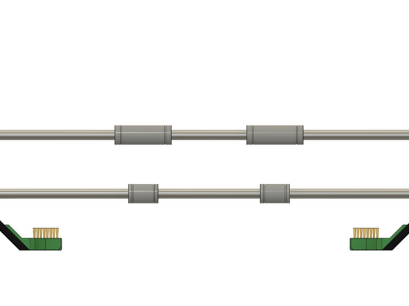 Die Extruder müssen bis Schritt .. nacheinander angebracht werden.