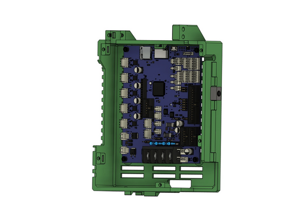 Zuletzt wird das Duet Board, mithilfe von 4x M3x8mm Zylinderkopfschrauben, an der Duet Box befestigt.