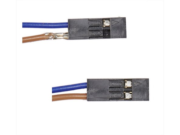 make sure it's fully crimped so that wires are held in place