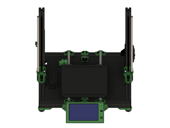 Befestigen Sie mit 9x M3x12mm Senkkopfschrauben (silber) das Heizbett lose am y-Schlitten.