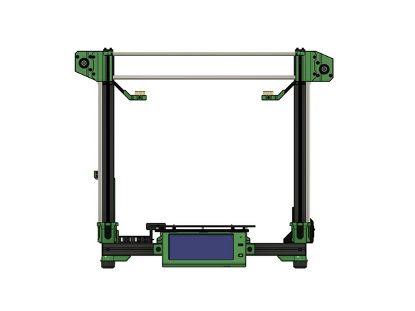 Achten Sie darauf die Kugellager in der x-Achse nicht zu beschädigen.