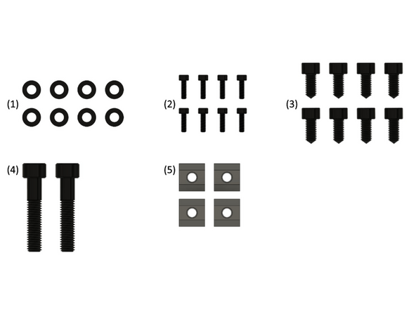 (1) 8x M3 Unterlegscheiben