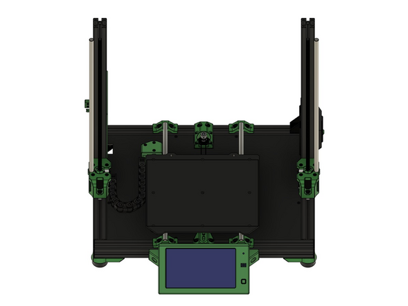 Legen Sie das Heizbett vorsichtig auf die Distanzhülsen. Prüfen Sie anschließend die Positionen der Distanzhülsen unter dem Heizbett.