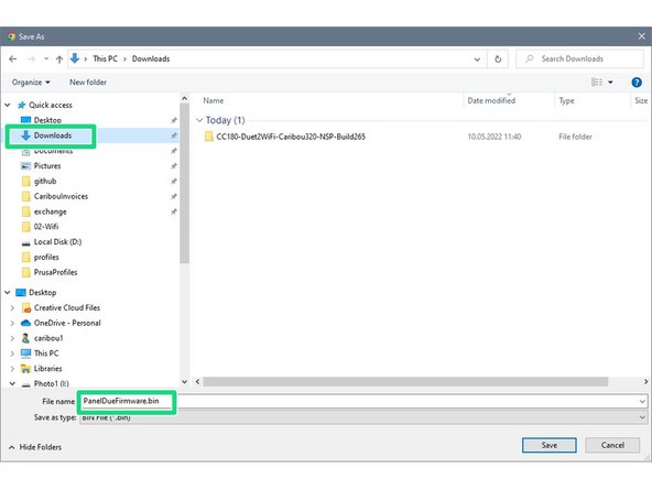 In the File Manager of the page, click: