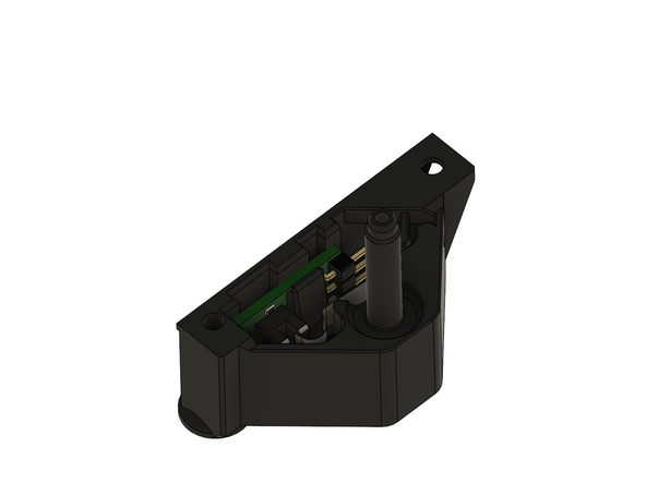 Die Feder darf sich im Ruhezustand  nicht in der Gabel des Filamentsensors befinden. Erst wenn Sie z.B. mit Filament die Kugel gegen die Feder drücken, darf die Feder sich dazwischen befinden.