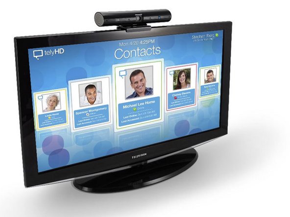 Navigate the menu using the arrows on the remote to make a call.