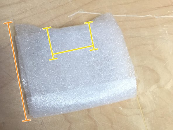 Your hose clamp to foam sections ratio may be off slightly, but any more than 1/3 of a foam sheet is too much.