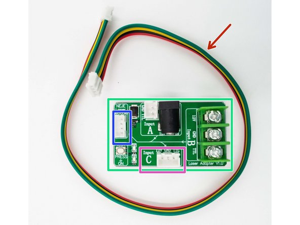 TTL, PWM, NEJE interface transfer board tester for laser module
