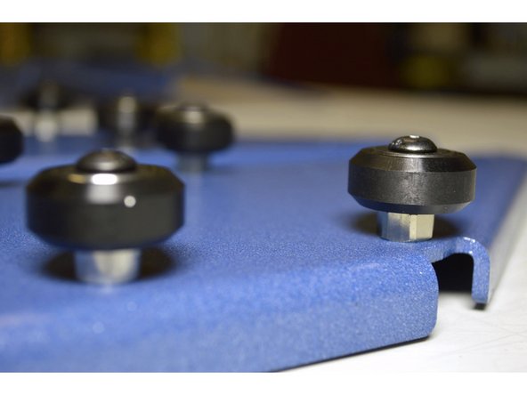 Check if the V-wheels can turn easily