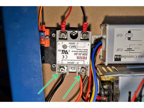 These cables supply the Neutral 220V AC to the 400W power supply