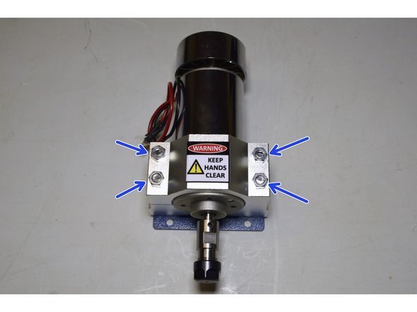 Turn the spindle assembly around again