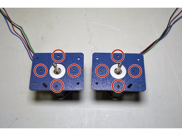 Place Y-motor plates as shown in picture