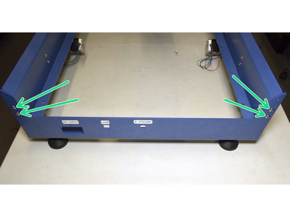 Assemble the Front Frame Plate with the Right Rail Assembly with the M5x20 Button head screw (2 Pcs) and Partley Pratlock