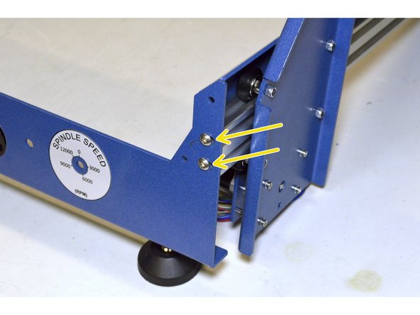 These two screws can be tightened at this stage