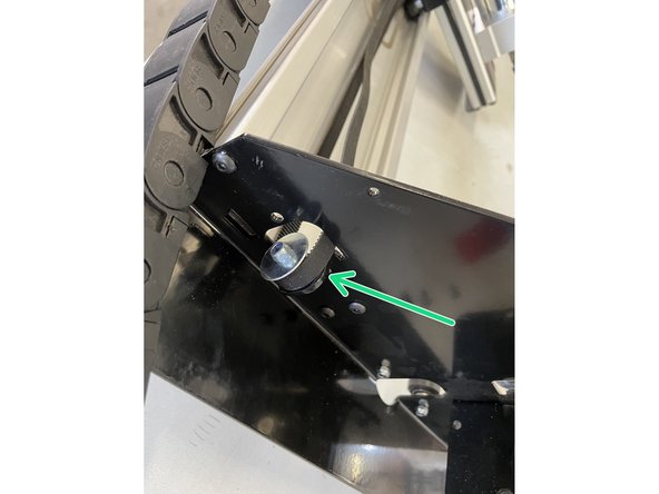 Hook the GT2 Timing belt over the idler pulley with the teeth of the belt to the inside.