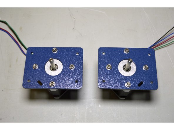 Mount motors to motor plates with M3x8 cap screws (8 Pcs), M3 washers (8 Pcs) and Pratley Pratlock by using the 2.5mm Allen Key