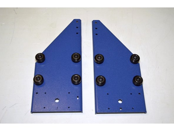 Make sure the notch on the eccentric nut faces away from the fixed V-wheel