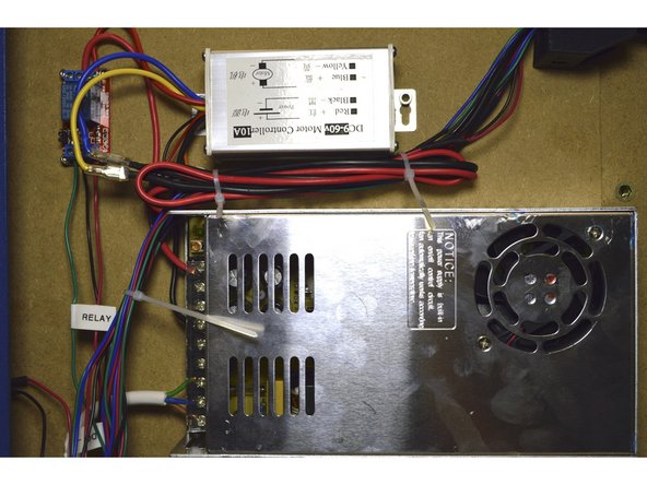 Tie cables down as shown in the pictures