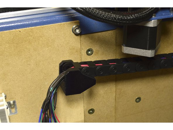 Click the Drag Chains into the printed brackets on both ends as shown