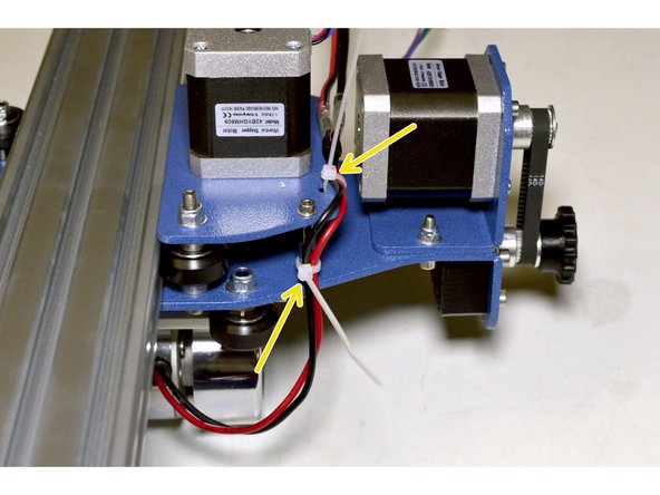 Plug the red cable onto the red cable and the black cable onto the black cable