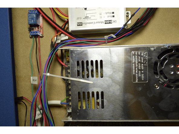 Tie the cables down as shown in the pictures