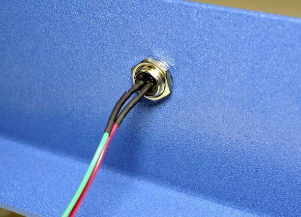 Insert the connector in the Z-Probe hole in the back plate