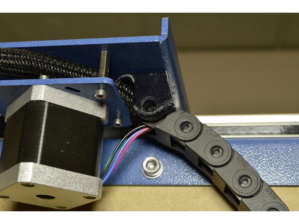 Click the Drag Chains into the printed brackets on both ends as shown