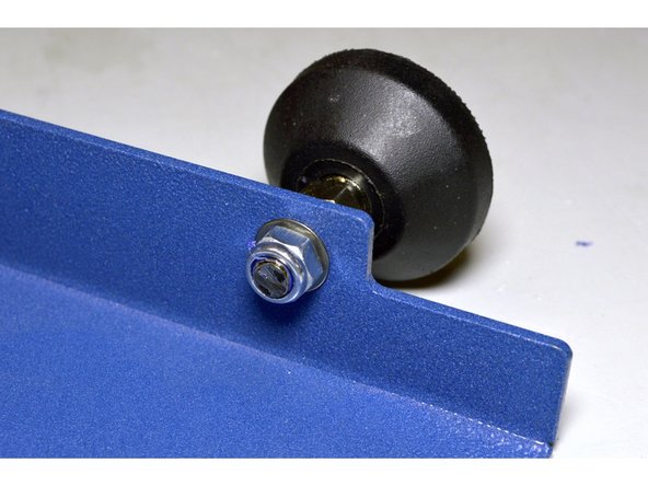 Tighten the feet with the No.13 and No. 14 Spanners