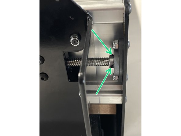 Now tighten the 8 x M5x16 button head cap screws holding the front plate.