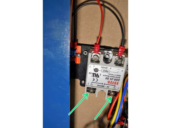 Connect the red and black cable which was connected to the old relay the new relay as shown