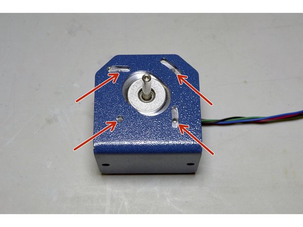 Place the Z-Motor Plate on top of the Z-Motor as indicated