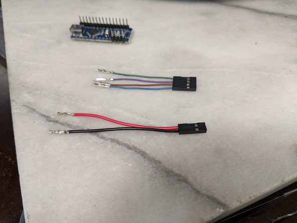 You will put a 4 pin housing on both sides of the data wires, and two pin housings for the power and ground wires.