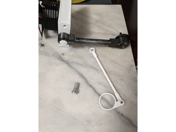 Here we will use the NodArm assembly you just made and the head assembly with the head bar attached.  You will also need the NodBolt print.