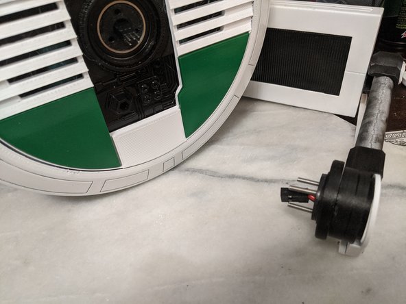 Here you will have your main body and the head assembly from the previous step.  F