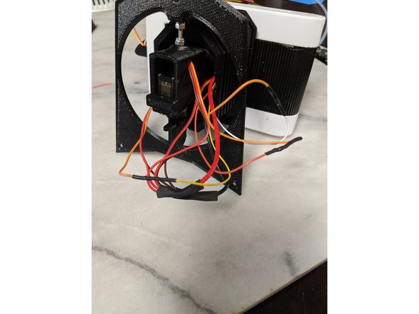 The connections I did was white wire - orange for the servo in the HeadBox, Yellow wire - Orange wire for the servo in the Neck, and Orange wire - Orange wire for the servo that runs the HeadPlate.
