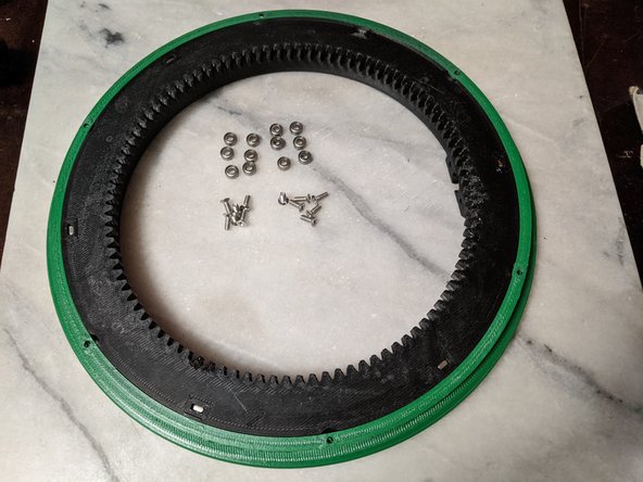 This step will use 12 683ZZ Bearings and 12 M3 x 8mm long countersunk screws as shown in Pic 1.