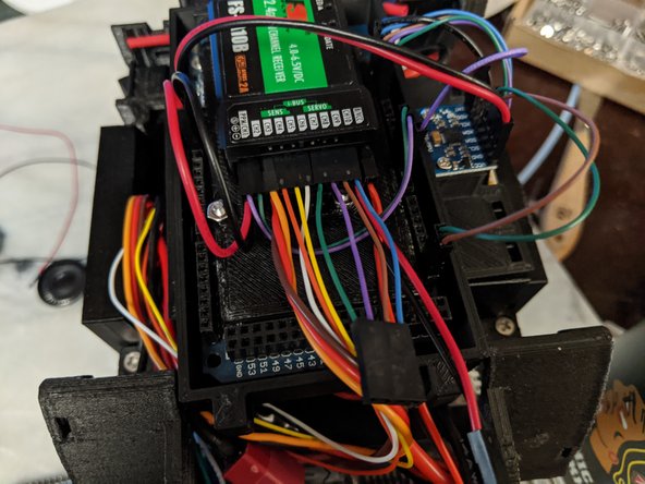First one to plug in is the power and ground harness.  You can see I plugged it into channel 10.  Note that the power wire is in the center of the 3, and the ground in in the bottom of the 3 for channel 10.