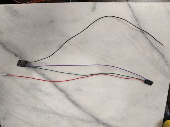 As seen in Pic 1, the power wire will be in the one pin housing.  The data wires will be on one side of the 4 pin housing, along with a gap, then the ground wire in the last position of the 4 pin housing. as seen in Pic 1.