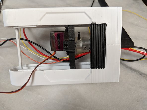 As shown in Pic 2, feed the wires through  the HeadFrame support.