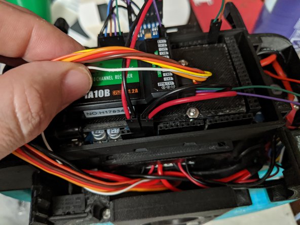Pic 2 shows the location of the positive and ground wires coming from the receiver harness we just made.  The positive will go the the VIN location of the Arduino and the ground will go to the GND location of the Arduino.  Use Pic 2 as reference.
