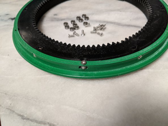 Screw the M3 screw into the DriveEdge and through the 683 bearing as shown in Pic 3.