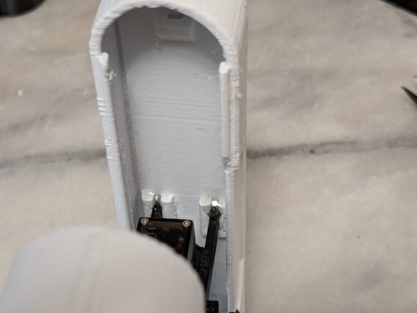 Make sure the orientation is as shown in Pic 2.  The screw hole for the HeadFrame will be on the top.  This is the side with the partial ribbed piece on the HeadBox along with the hexagonal indent on the top sides.