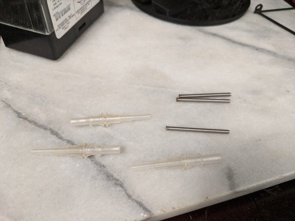 Here we will secure the threaded rod to the AerialBase prints.  I printed mine in clear resin and have not painted it yet, but to get the guide further along, I'll paint it at a later date since they are easily removable.