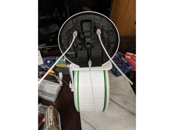 Using superglue, glue the filament into the AerialBase prints as shown in Pic 2.