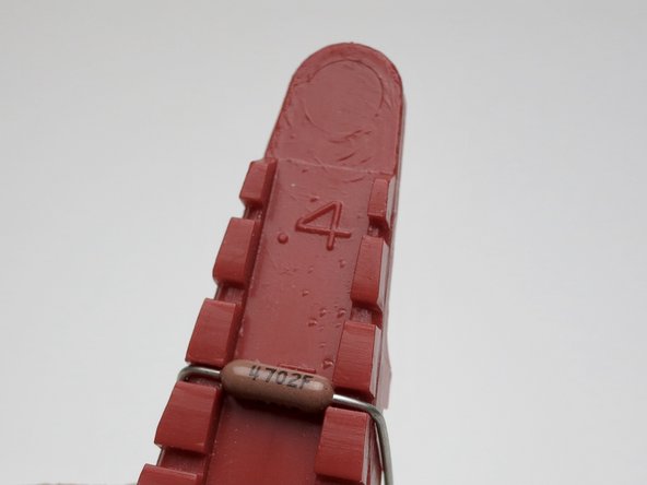 Photo 3 - Numerical resistors, bend leads with the value facing up. The value is 4 digits and has a &quot;F&quot; in the last place.