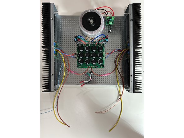 Trim and terminate (as appropriate) the V+, V-, and GND wires.