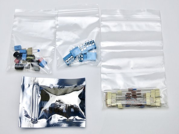 This kit contains all the parts to stuff the audio circuit PCB.